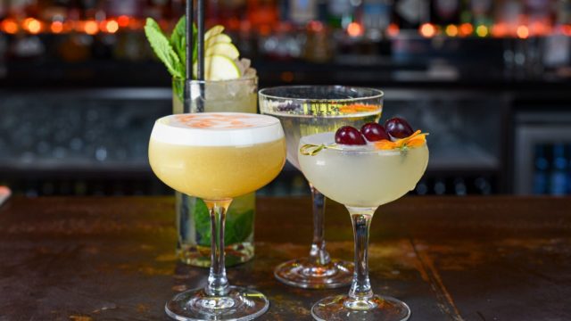 selection of four cocktails