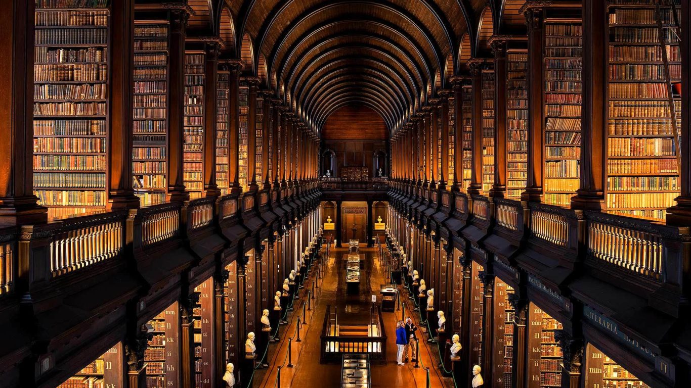 the Long Room at Trinity College Dublin