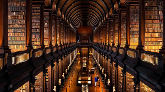 the Long Room at Trinity College Dublin