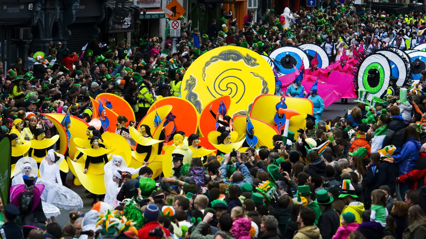 St Patrick's Day Parade in Dublin City Centre