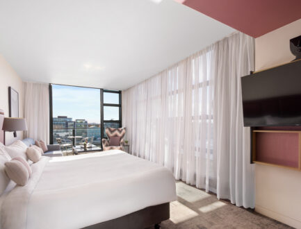 Junior Suite 407 Bedroom Balcony